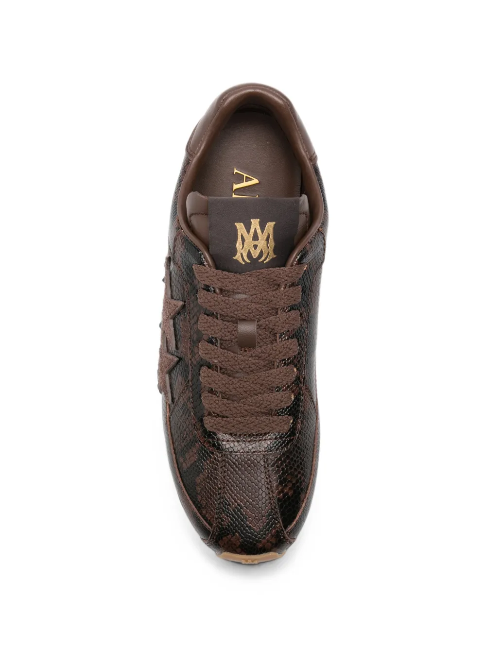 AMIRI python-effect star-patch sneakers Bruin
