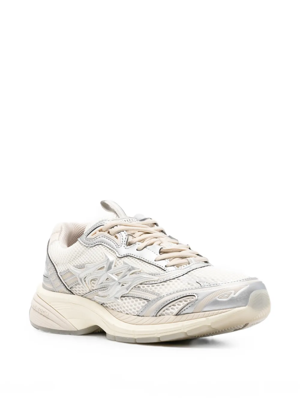 AMIRI M-Tech metallic leather sneakers Wit