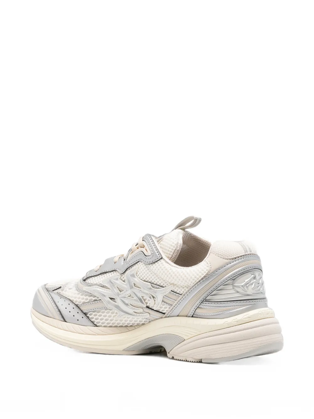 AMIRI M-Tech metallic leather sneakers Wit