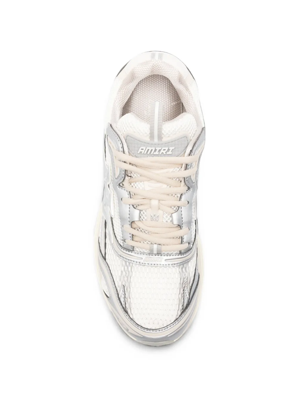 AMIRI M-Tech metallic leather sneakers Wit