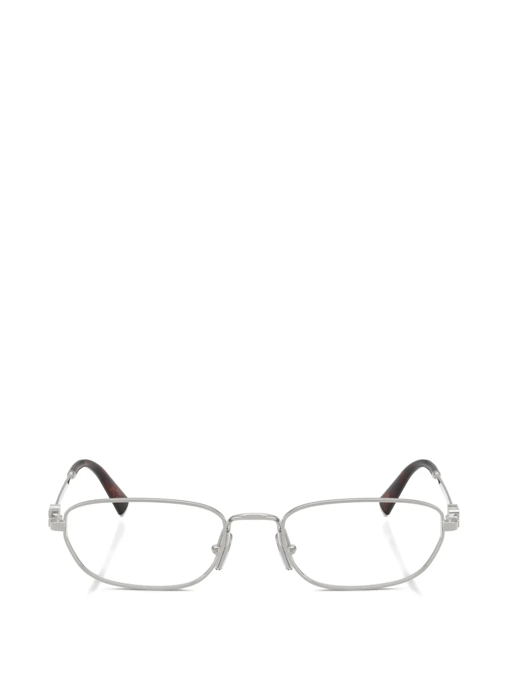 Miu Miu Eyewear rectangle-frame glasses - Argento