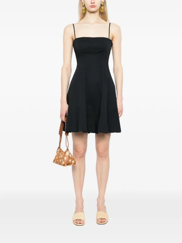 staud square neckline mini dress Square Neckline Mini Dress