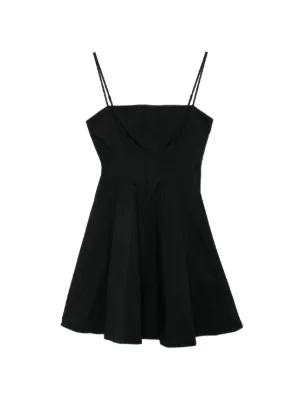 black ribbed high neck split detail bodycon dress Sweetheart Neckline Fitted Dress – Side Slit main image 1