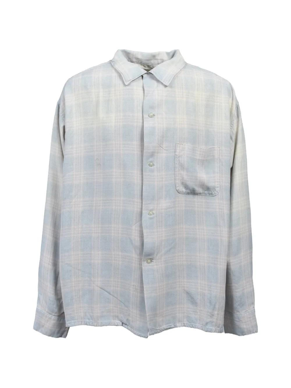 SAINT MXXXXXX check-pattern shirt - Blu