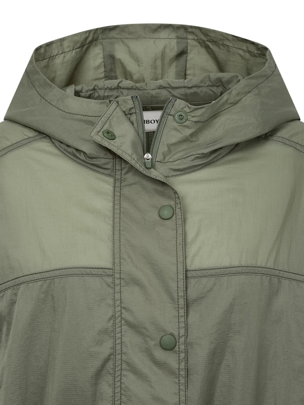 TOMBOY Oversized jack met capuchon Groen