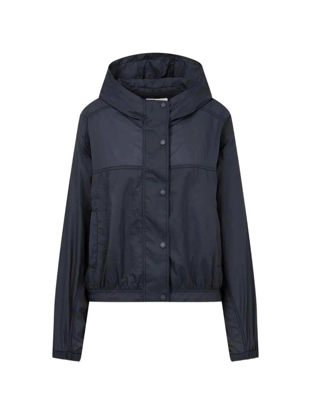 TOMBOY hooded snap-button oversized jacket - Blu