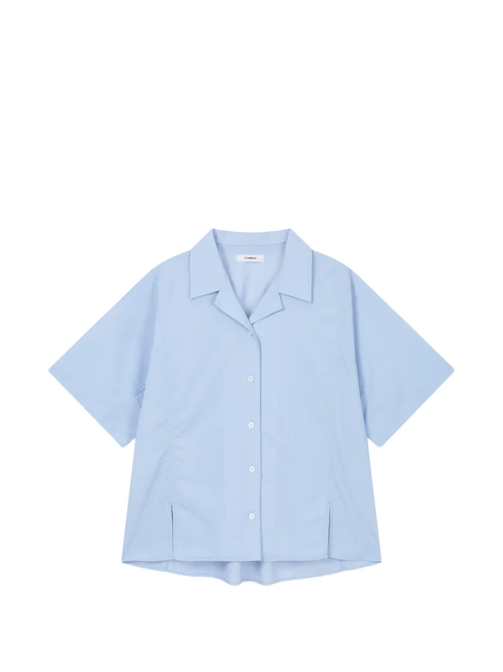 TOMBOY camp-collar short-sleeve shirt - Blau