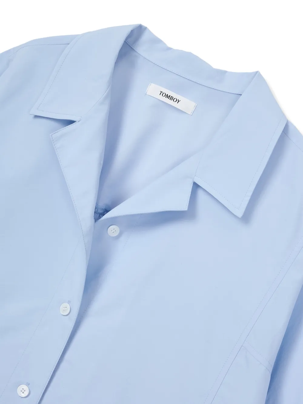 TOMBOY Overhemd met korte mouwen Blauw