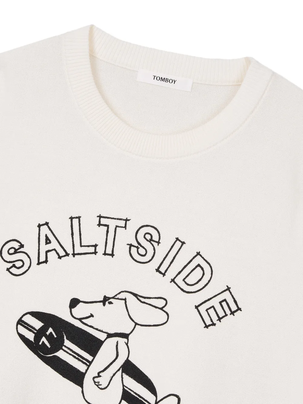 TOMBOY T-shirt met grafische print Beige