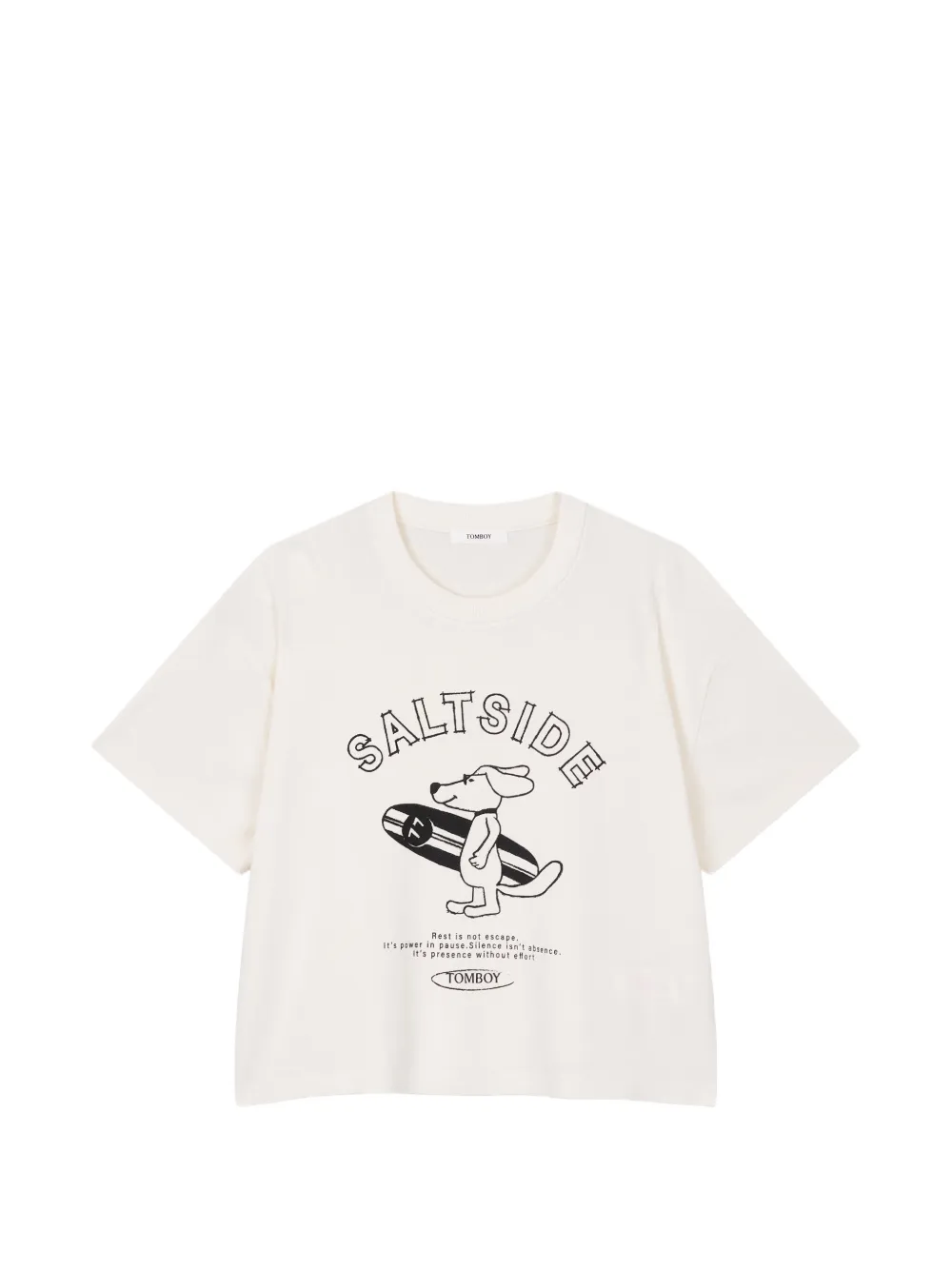 TOMBOY T-shirt met grafische print Beige
