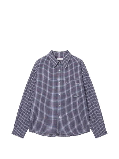 TOMBOY checkered chest-pocket shirt
