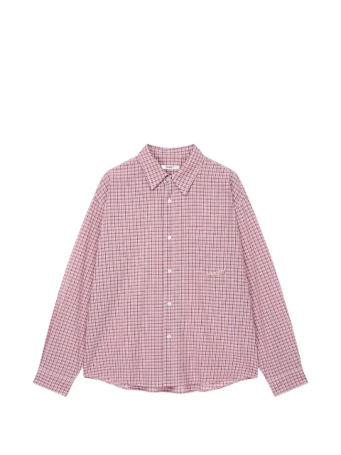 TOMBOY checkered chest-pocket shirt