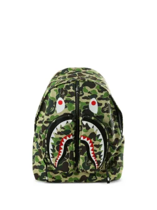 A BATHING APE® Shark Camo Backpack | Green | FARFETCH