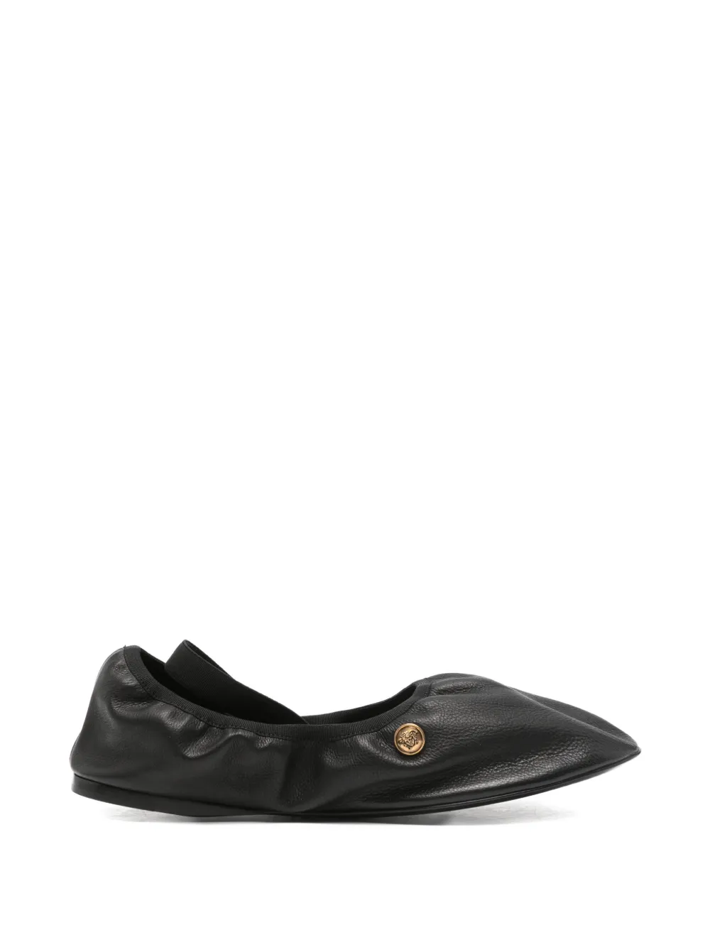 Versace Medusa round-toe ballet flats - Nero