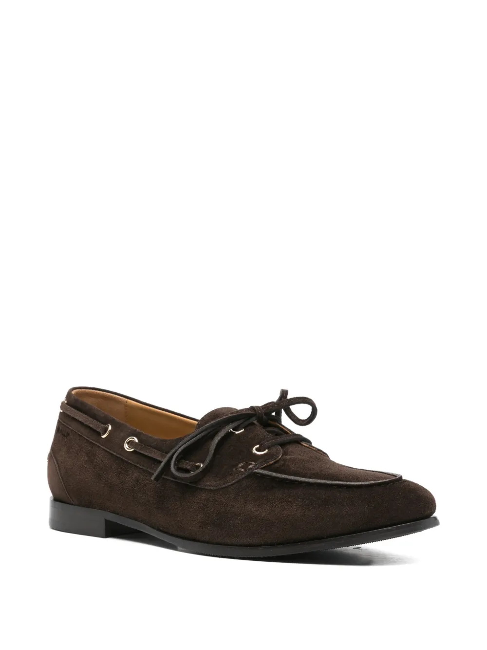 Bally Plume lace-up suede loafers Bruin