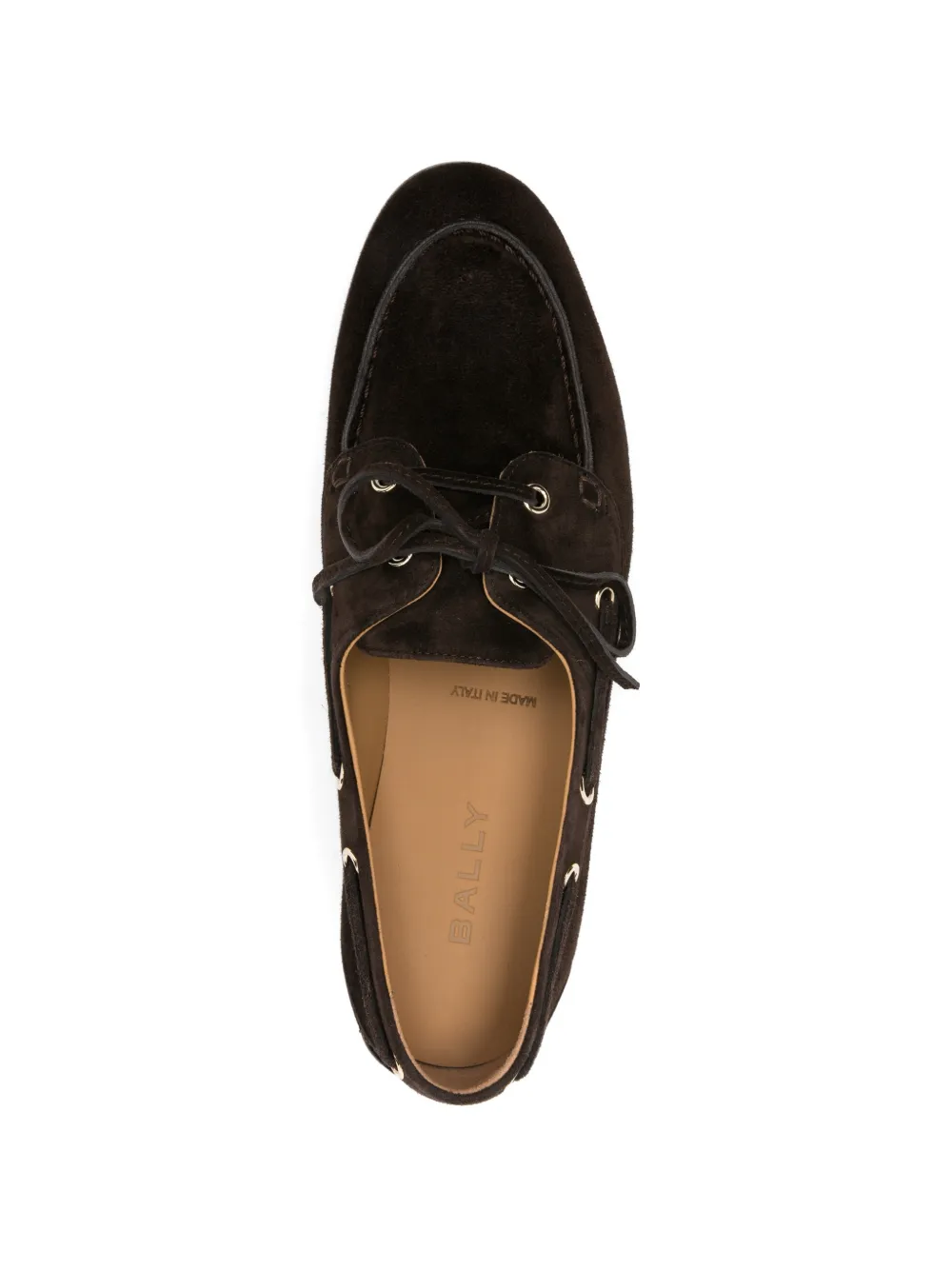 Bally Plume lace-up suede loafers Bruin