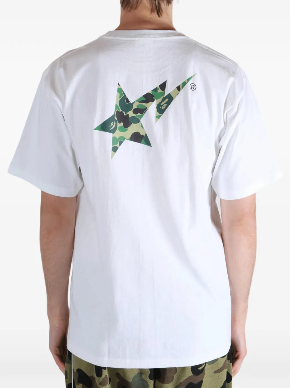 A BATHING APE® Bape Sta カモフラージュ Tシャツ | ホワイト