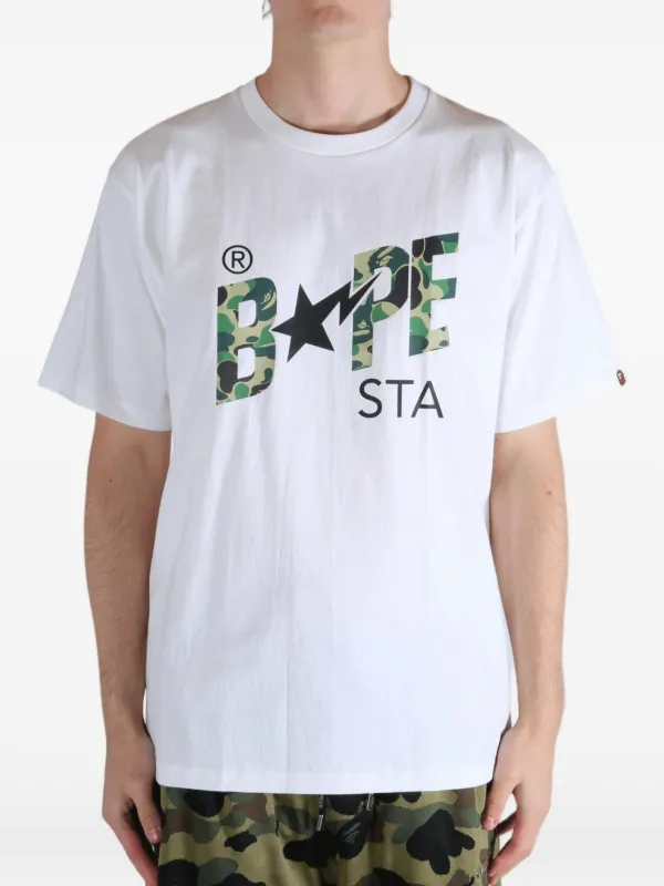 A BATHING APE® Bape Sta カモフラージュ Tシャツ | ホワイト