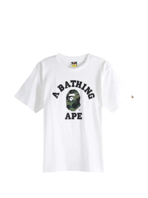 A BATHING APE® camouflage-print logo-print T-shirt