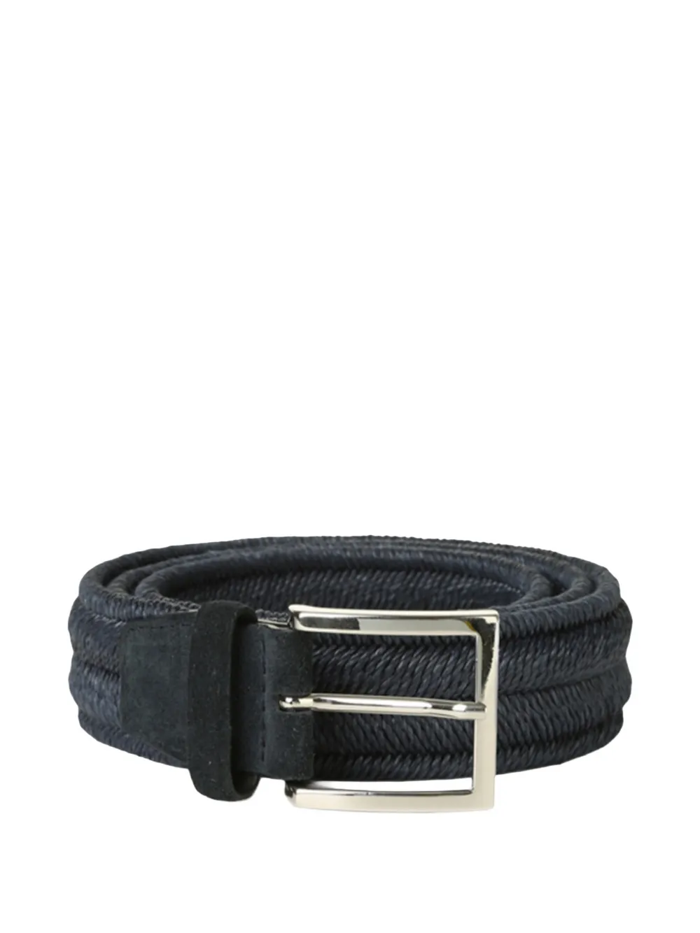 Orciani linen bucklet belt - Blu