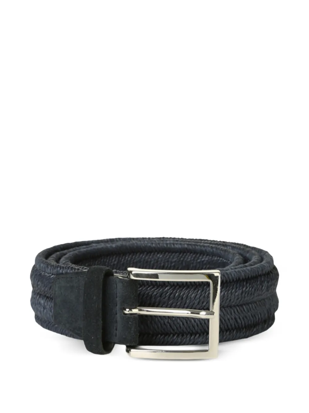 Orciani linen bucklet belt - Blu