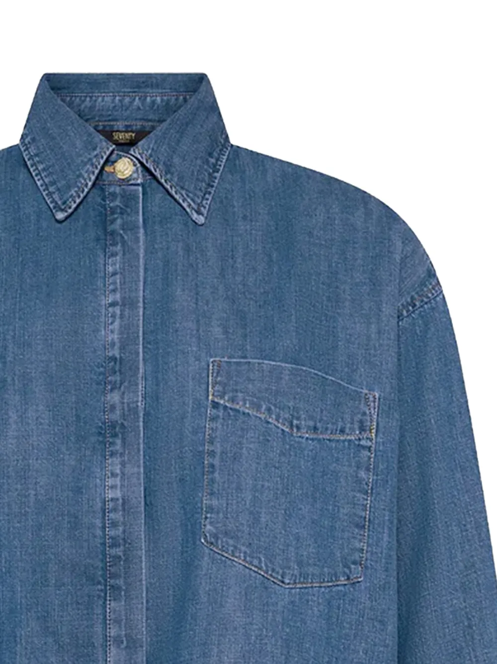 Seventy Denim overhemd Blauw