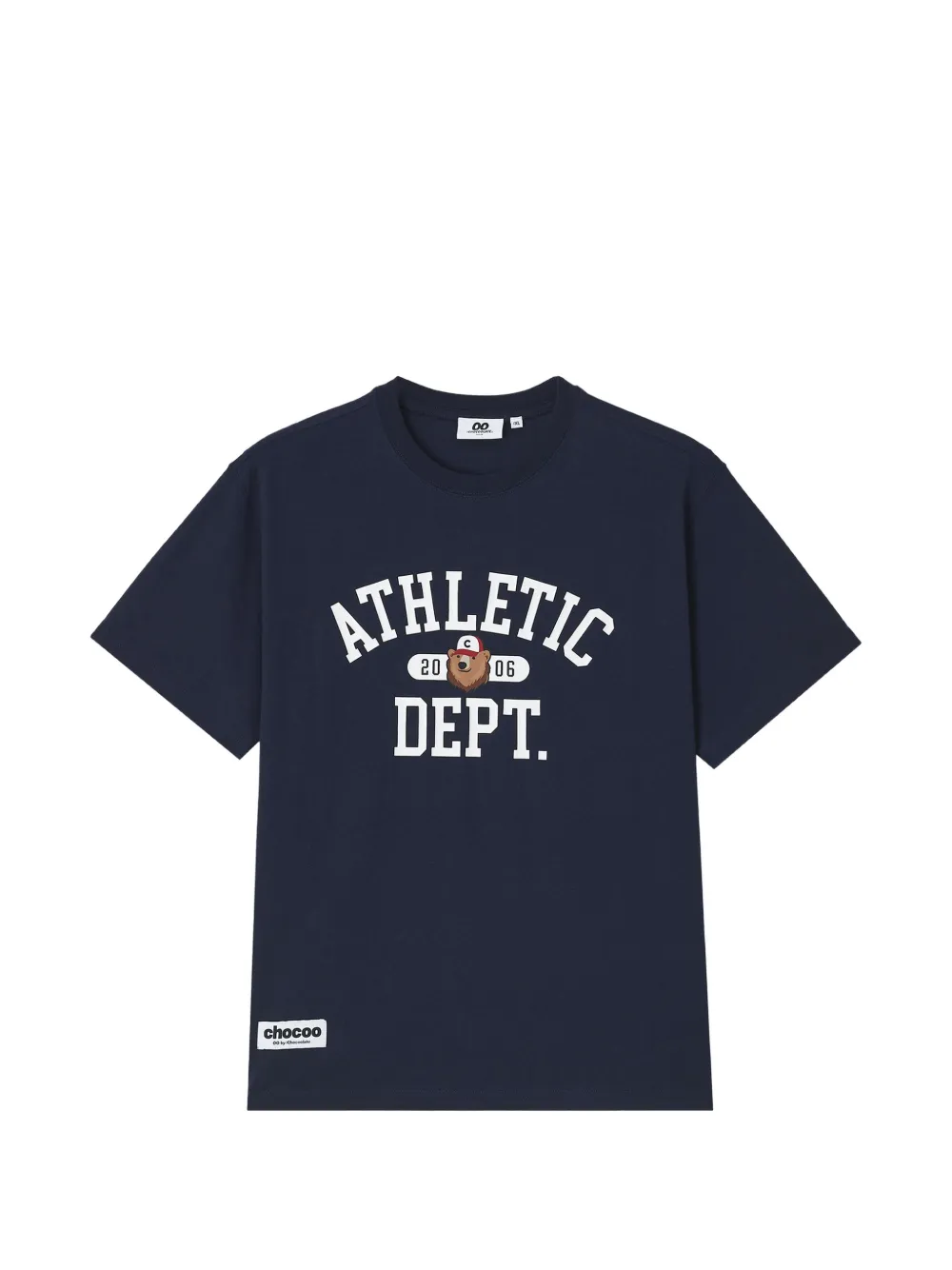 CHOCOOLATE 그래픽 프린트 크루 넥 티셔츠 | 블루 | Image 1