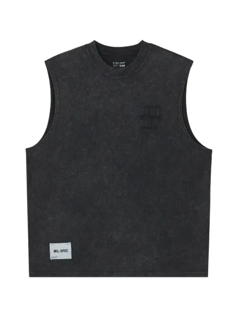 izzue acid-wash logo-print T-shirt