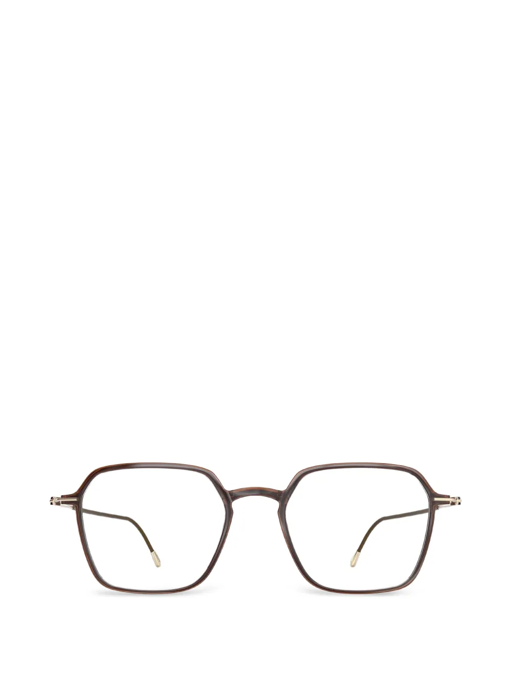 Silhouette Lite Spirit geometric-frame glasses - Marrone