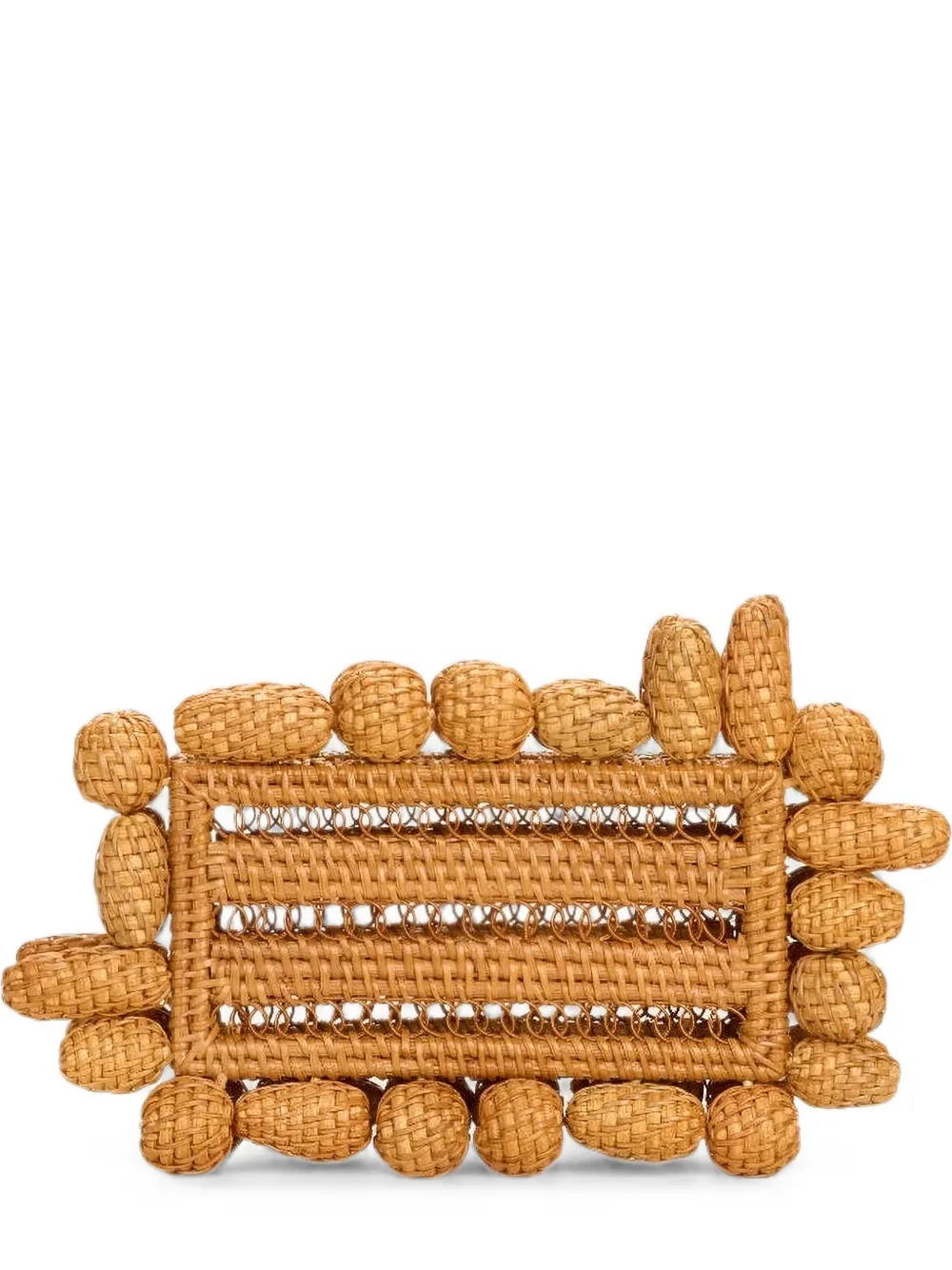 Cult Gaia Akira woven clutch bag - Toni neutri