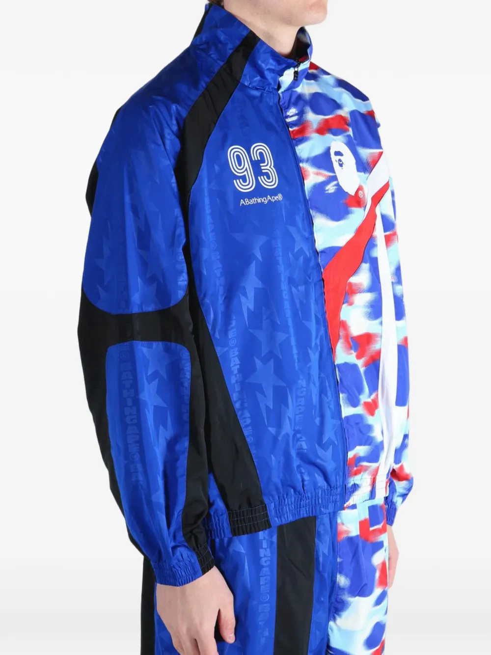 A BATHING APE Jack met camouflageprint Blauw