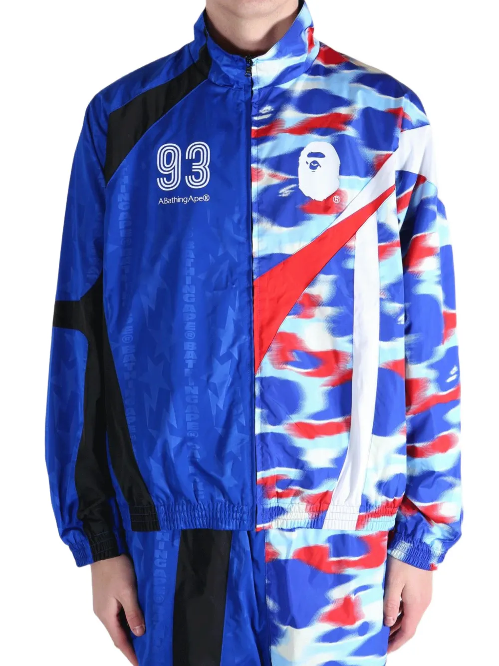 A BATHING APE Jack met camouflageprint Blauw