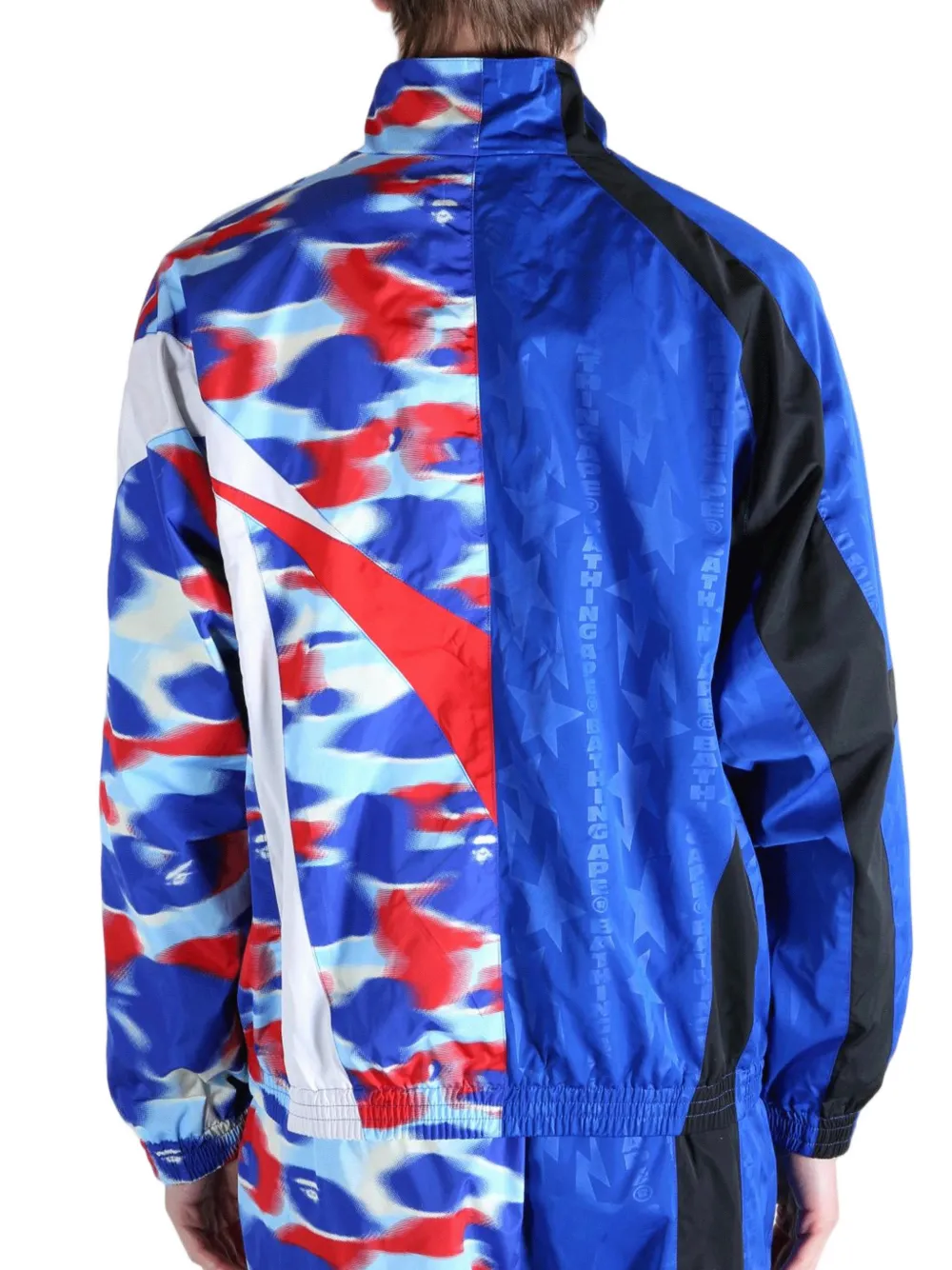 A BATHING APE Jack met camouflageprint Blauw