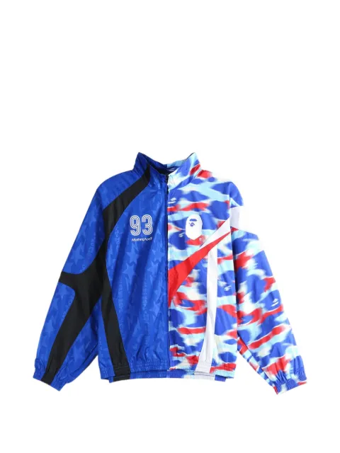 A BATHING APE® camouflage-print panelled jacket