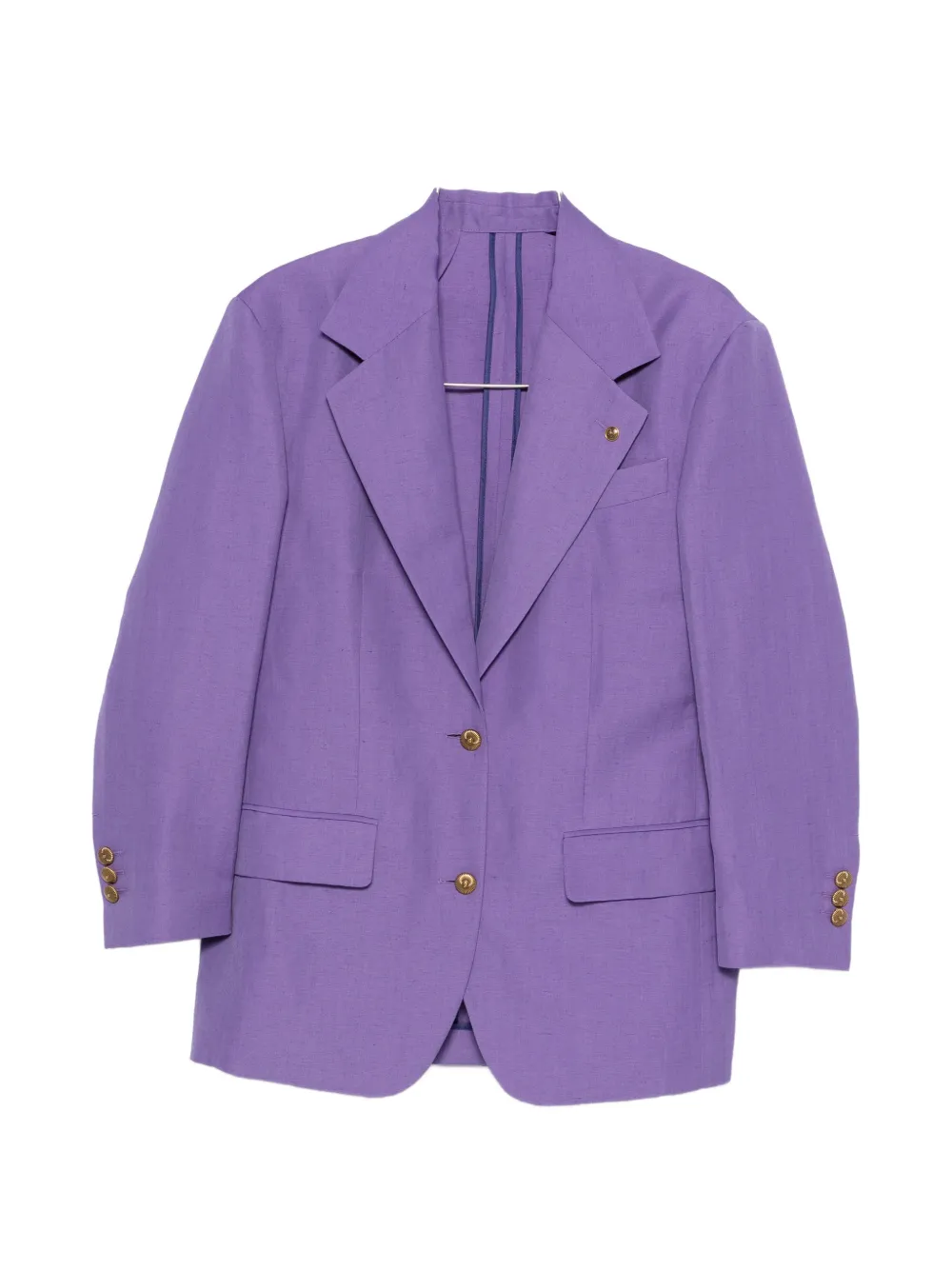 Versace peak-lapel single-breasted blazer - Purple