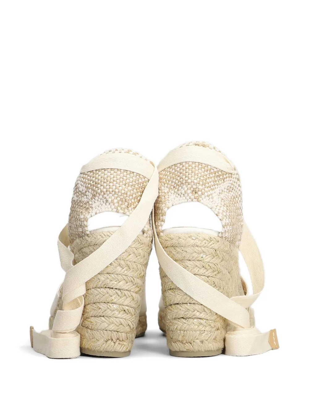 Castañer Espadrilles met sleehak Wit