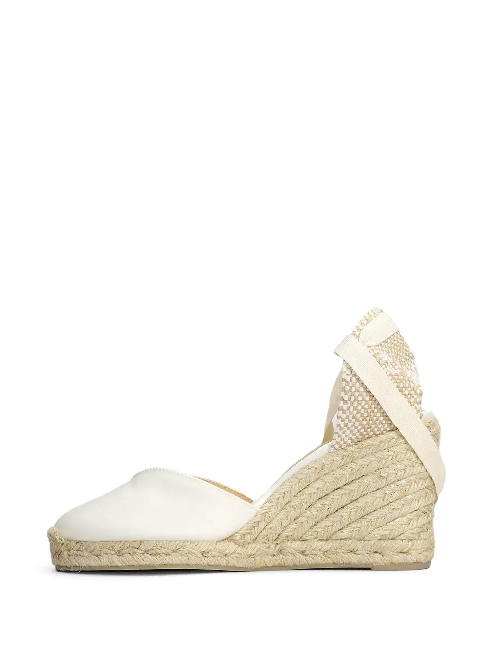 Castañer Espadrilles met sleehak Wit