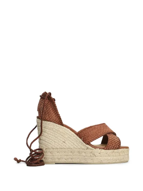 Castañer Becca cross-strap wedge sandals