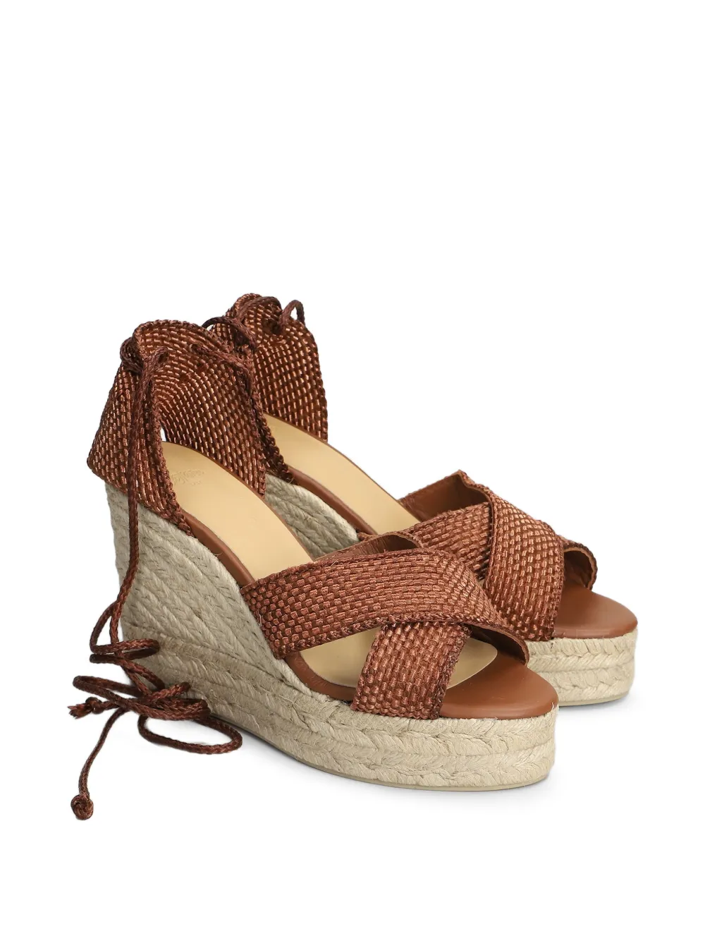 Castañer Becca sandalen met gekruiste bandjes Bruin