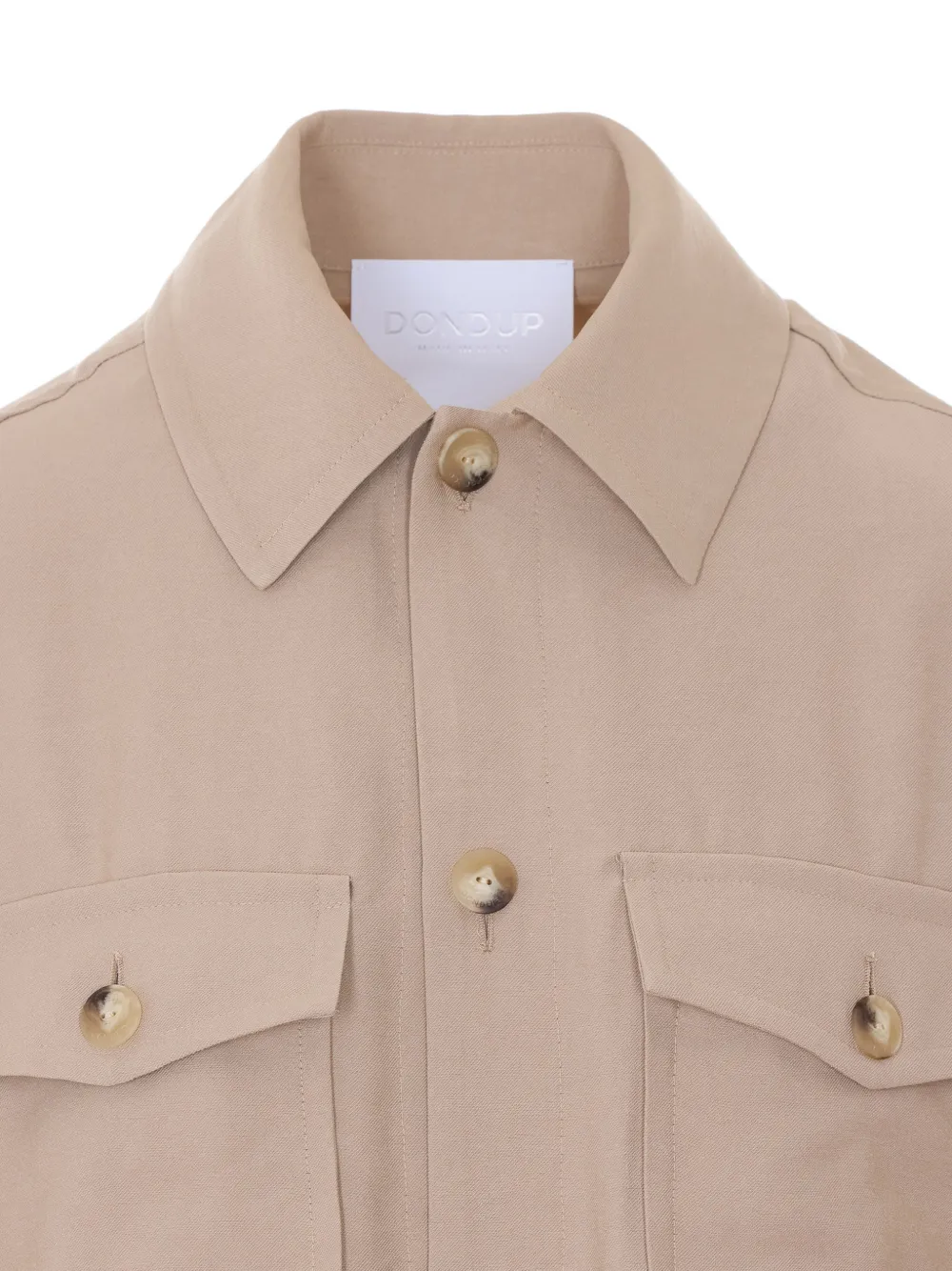 DONDUP Overhemd met klepzak Beige