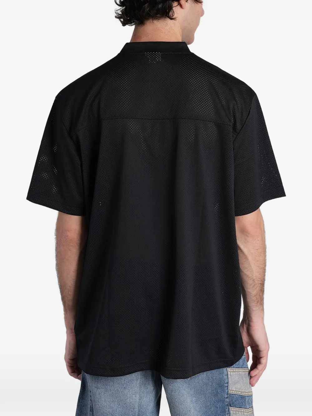 adidas logo-print T-shirt Zwart