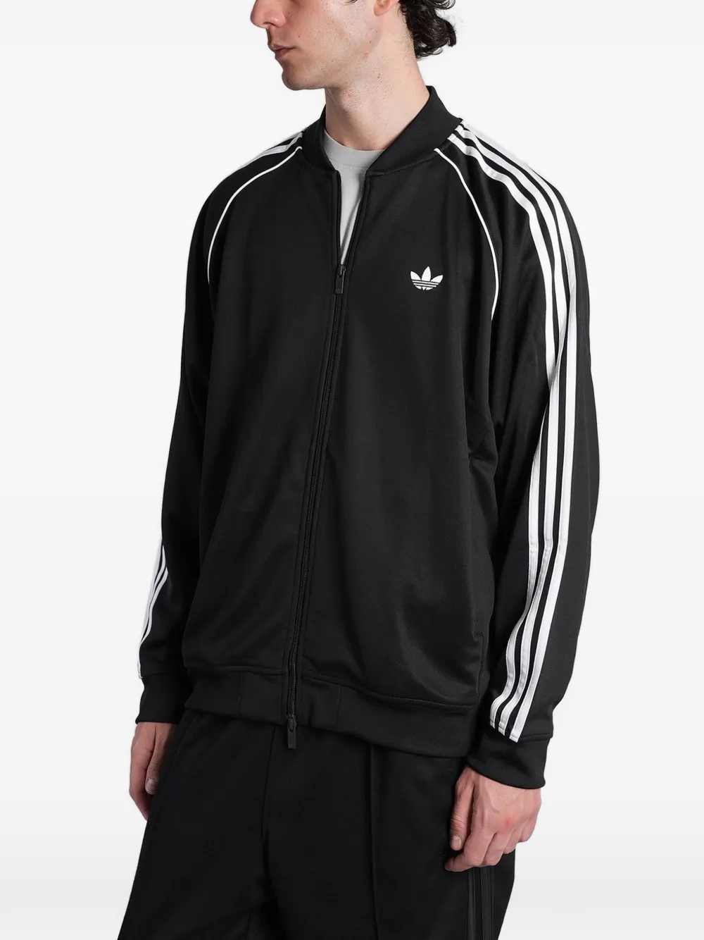 adidas SST Adicolor Classics logo-embroidered track jacket Zwart