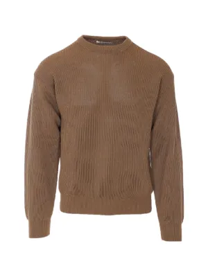 Moncler logo-patch Sweater | Brown | FARFETCH