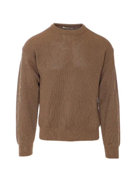 Auralee ribbed-knit cotton sweater