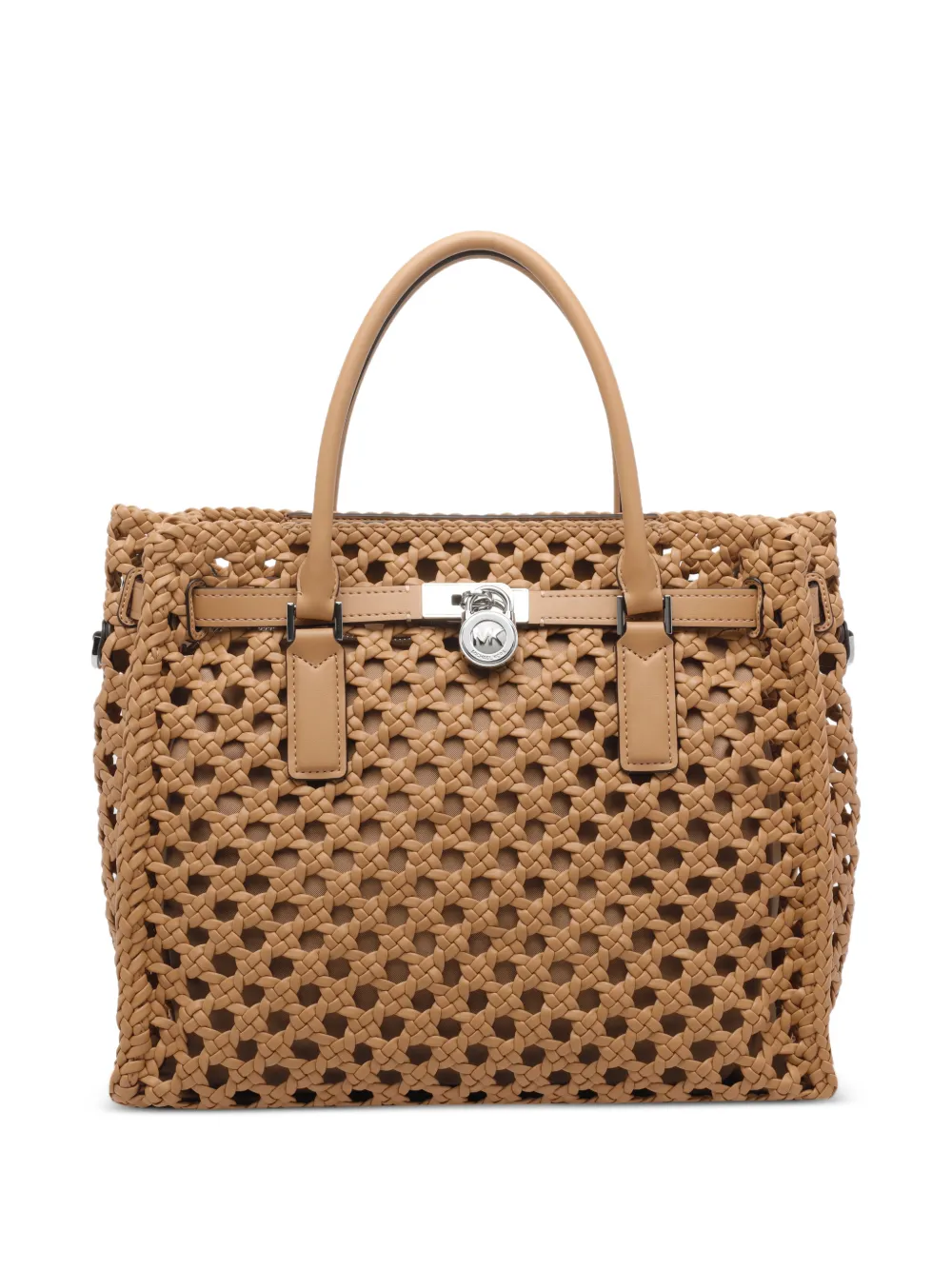 Michael Michael Kors Hamilton Moderne woven tote bag - Toni neutri