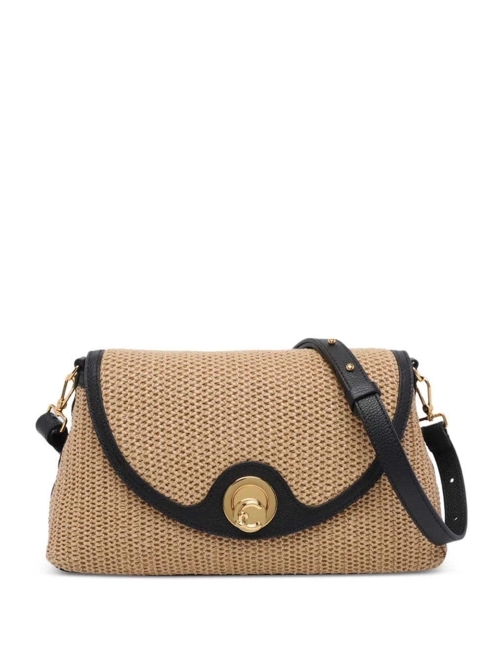 Coccinelle Nikila Straw shoulder bag - Toni neutri