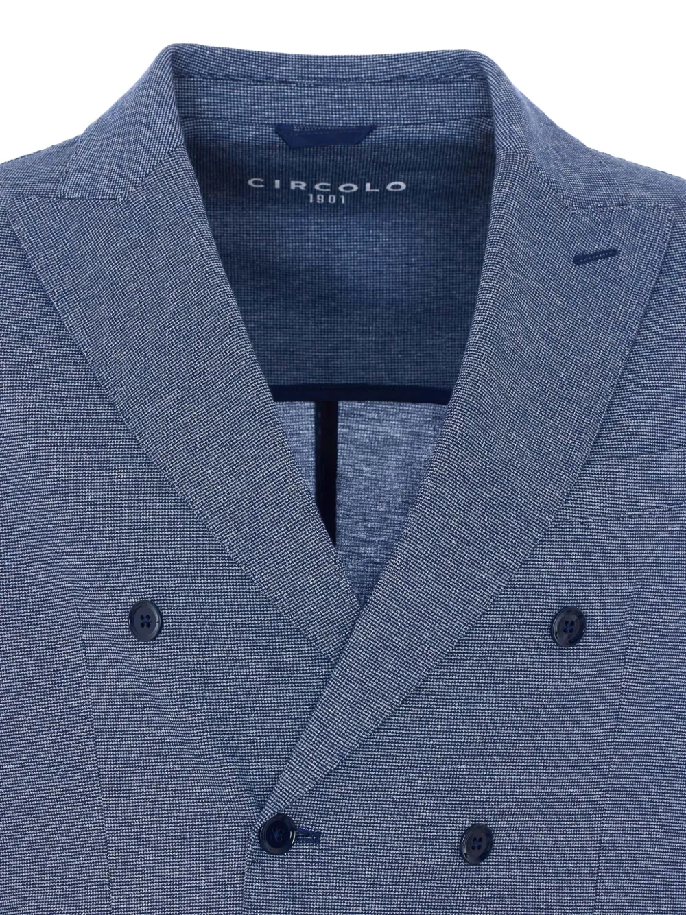 Circolo 1901 Geruite blazer met dubbele rij knopen Blauw