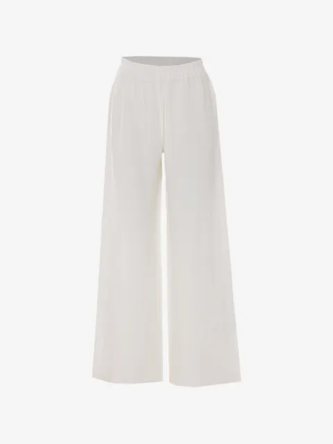 Maurizio Pecoraro Calça wide leg cropped