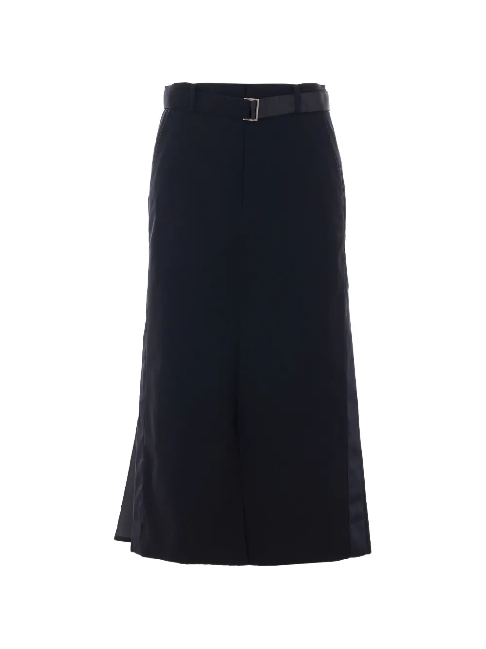 sacai belted pleated skirt - Blau