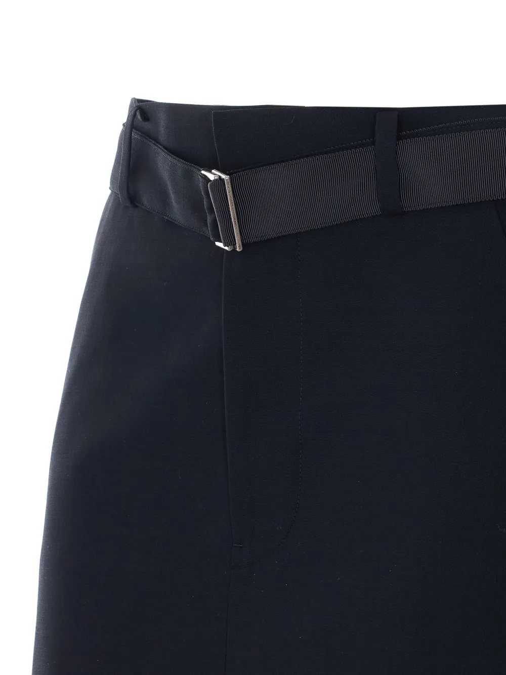 sacai Plooirok met ceintuur Blauw